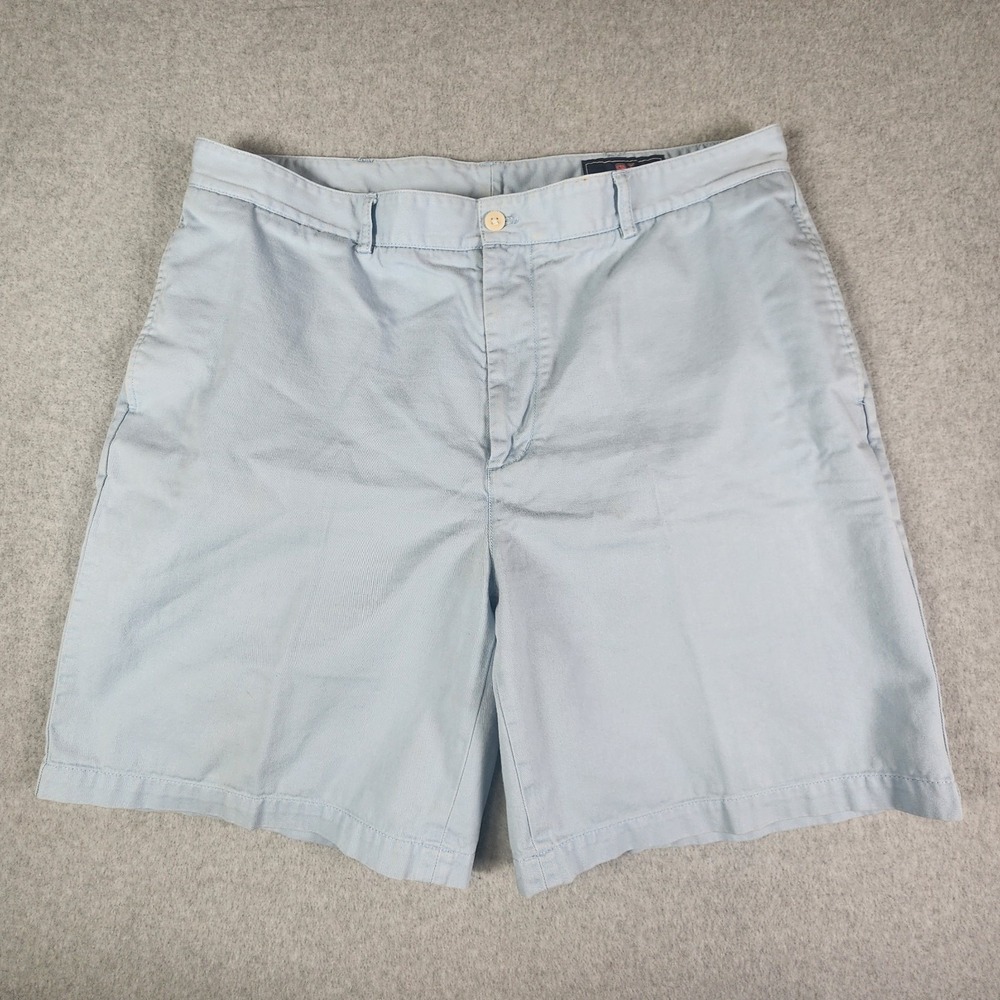 Vineyard Vines Club Shorts Mens Size 38x9 Sky Blue Cotton Twill Chino Pockets